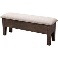 48" Amish Classic Heavy Leg Bench with Storage