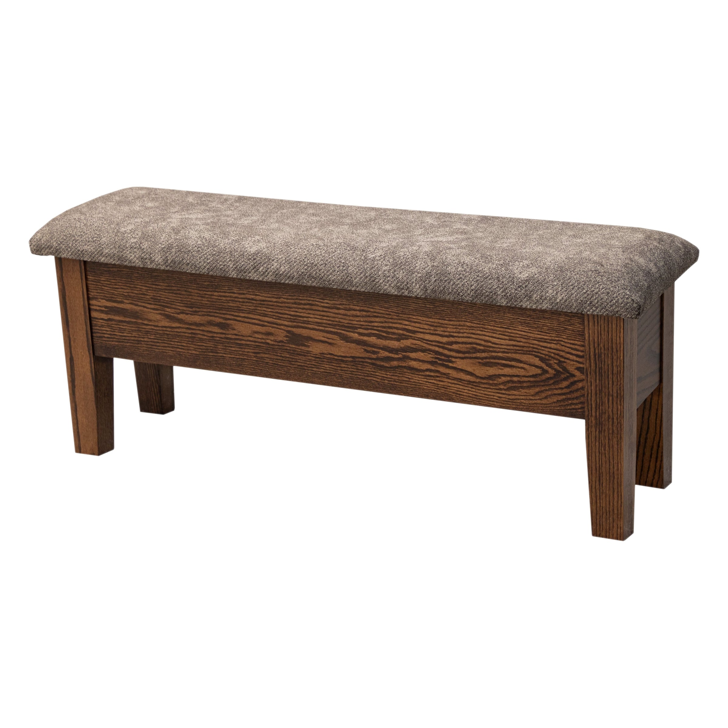 48" Amish Classic Heavy Leg Bench with Storage