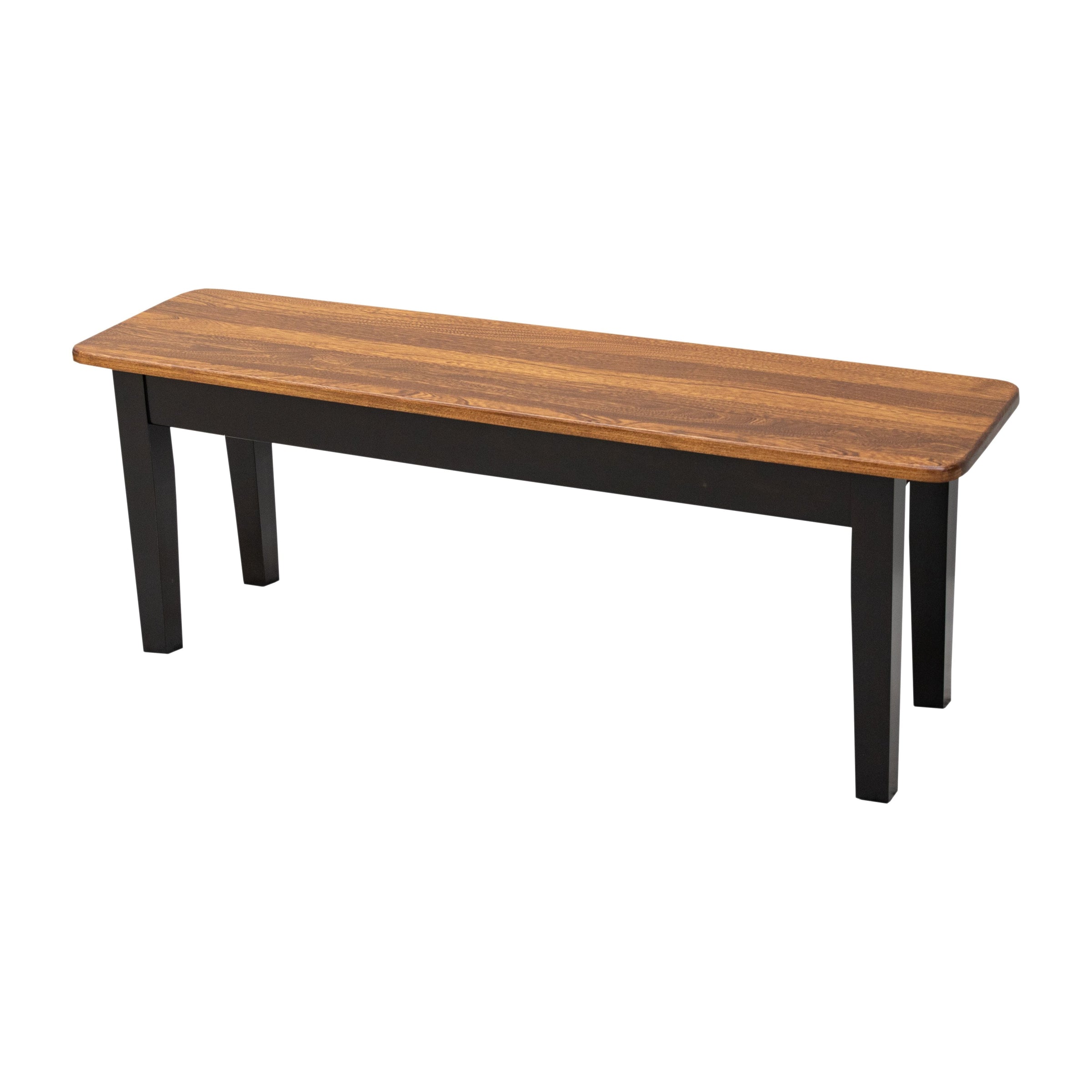 Seattle Shaker Black & Wood Dining Bench | M-EB&E-MC