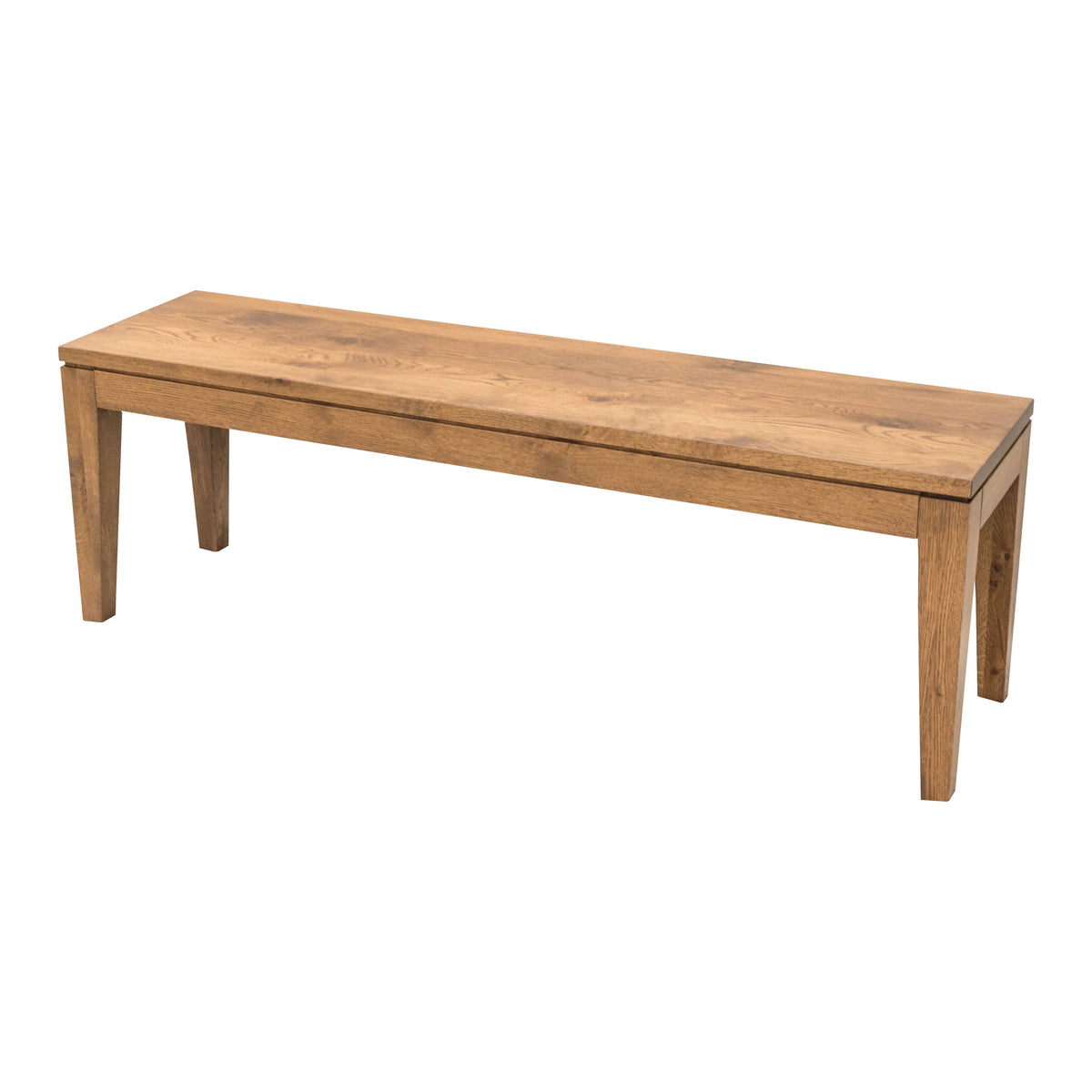 Milton Mid Century Hickory Wood Dining Bench | WB