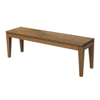 Milton Mid Century White Oak Wood Dining Bench | CO