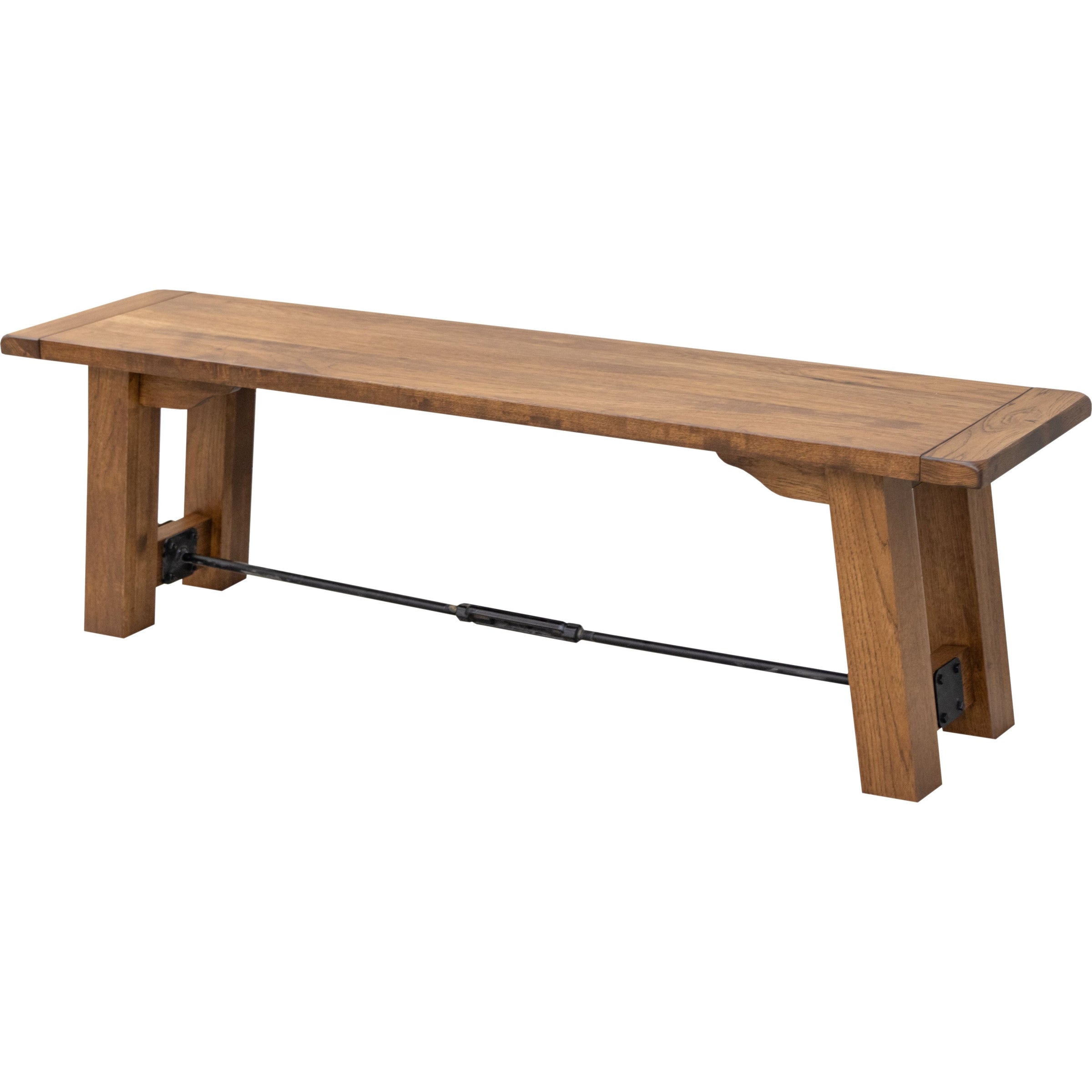 Springdale Trestle Hickory Wood Dining Bench | HC
