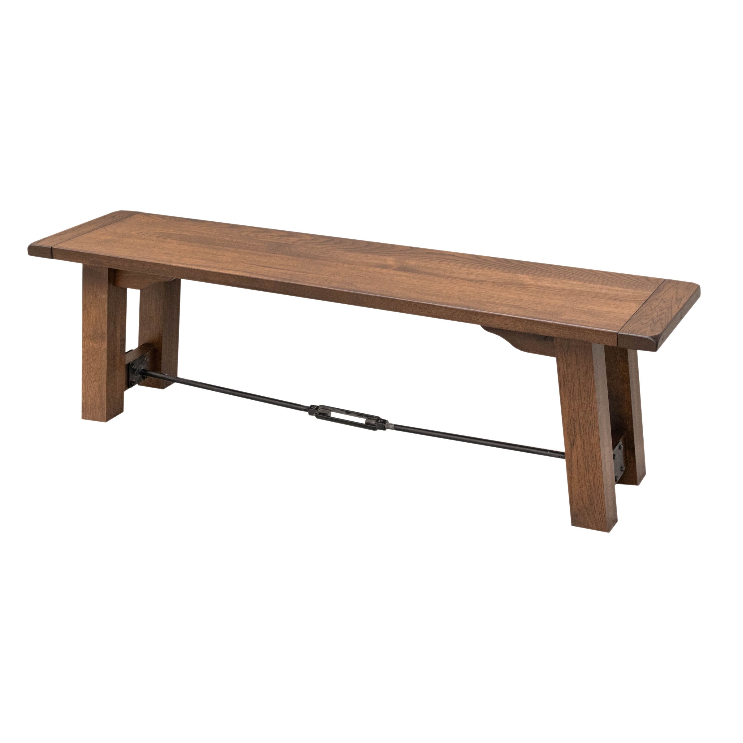 Springdale Trestle Hickory Wood Dining Bench | ASB