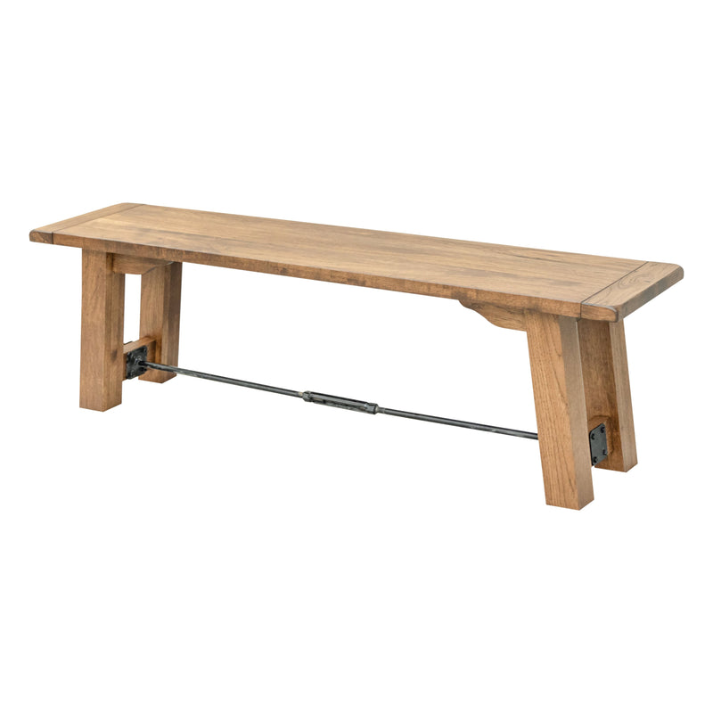 Springdale Trestle Hickory Wood Dining Bench | WB