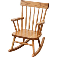 Child's Amish Oak Wood Comb Back Rocker | FW