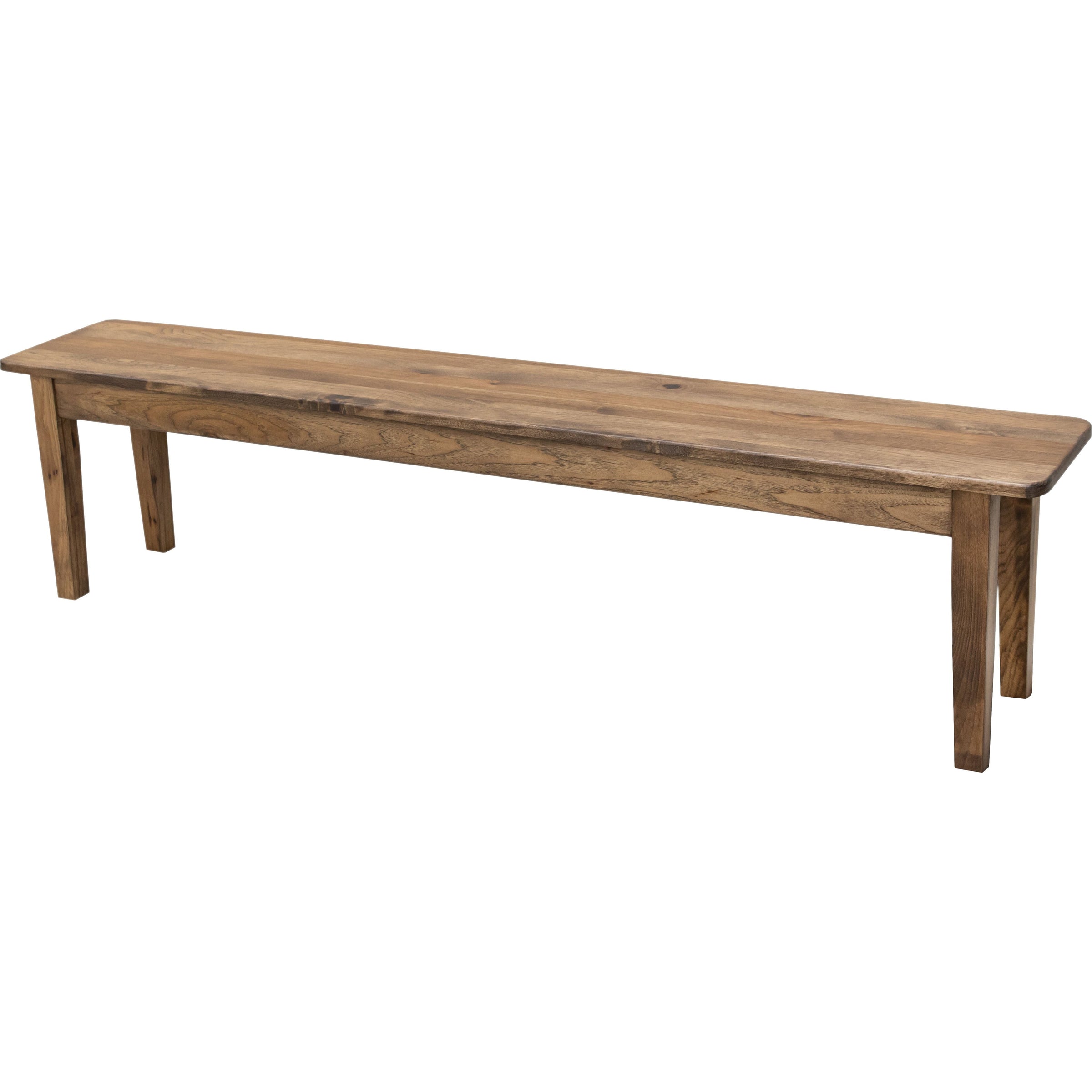 Hearty Shaker Leg Hickory Wood Dining Bench | CO