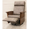 Amish Mission Swivel Glider Recliner with Wood Arms