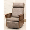 Amish Mission Swivel Glider Recliner with Wood Arms