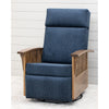 Amish Mission Swivel Glider Recliner with Wood Arms