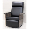 Amish Mission Swivel Glider Recliner with Wood Arms