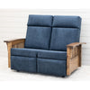 Amish Mission Reclining Loveseat with Wood Arms