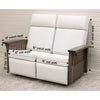 Amish Mission Reclining Loveseat with Wood Arms