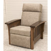Amish Mission Push Back Recliner with Wood Arms