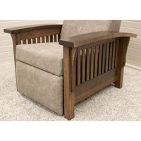Amish Mission Push Back Recliner with Wood Arms | RH-HC-22-61