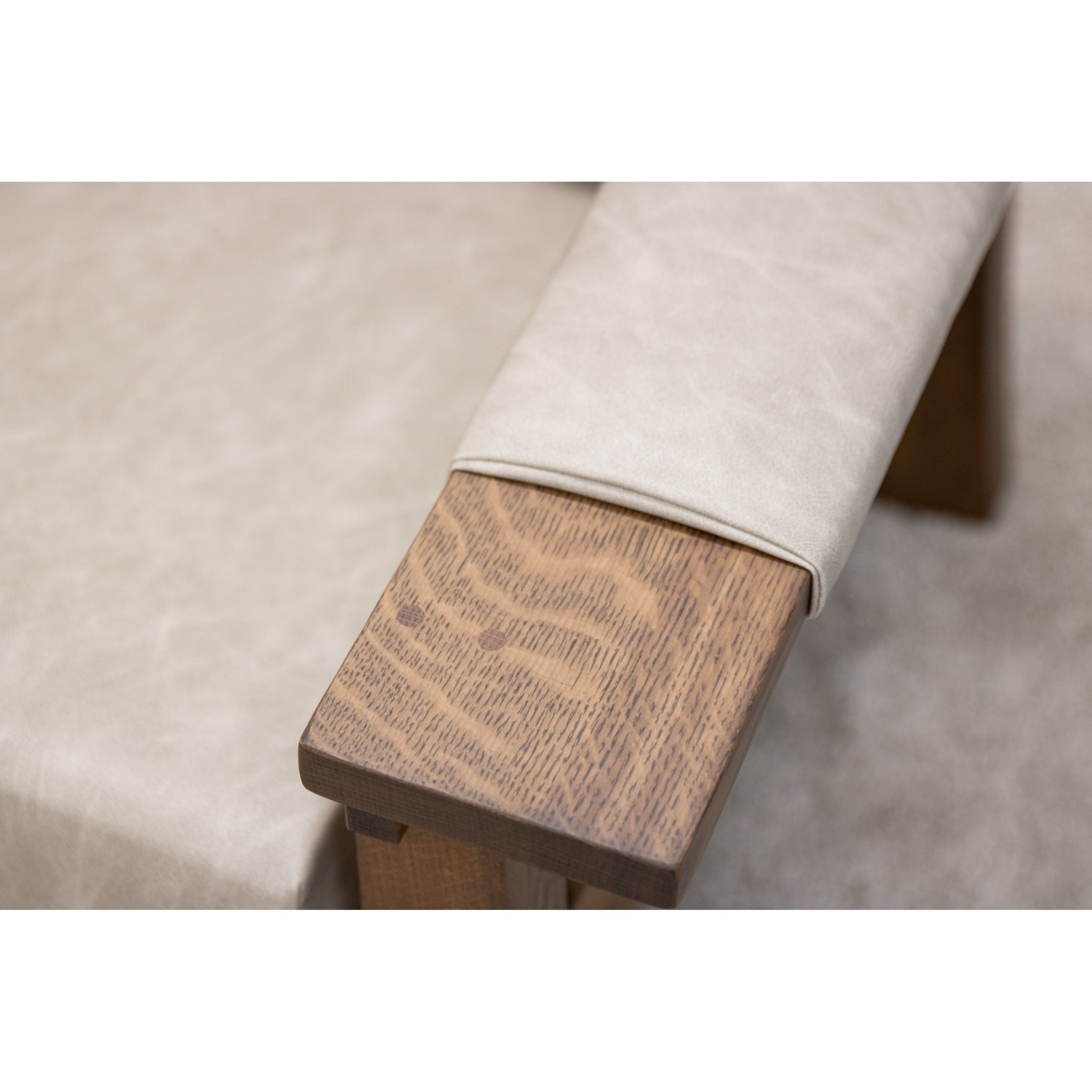 Amish Craftsman Mission Wallhugger Recliner with Wood Arms