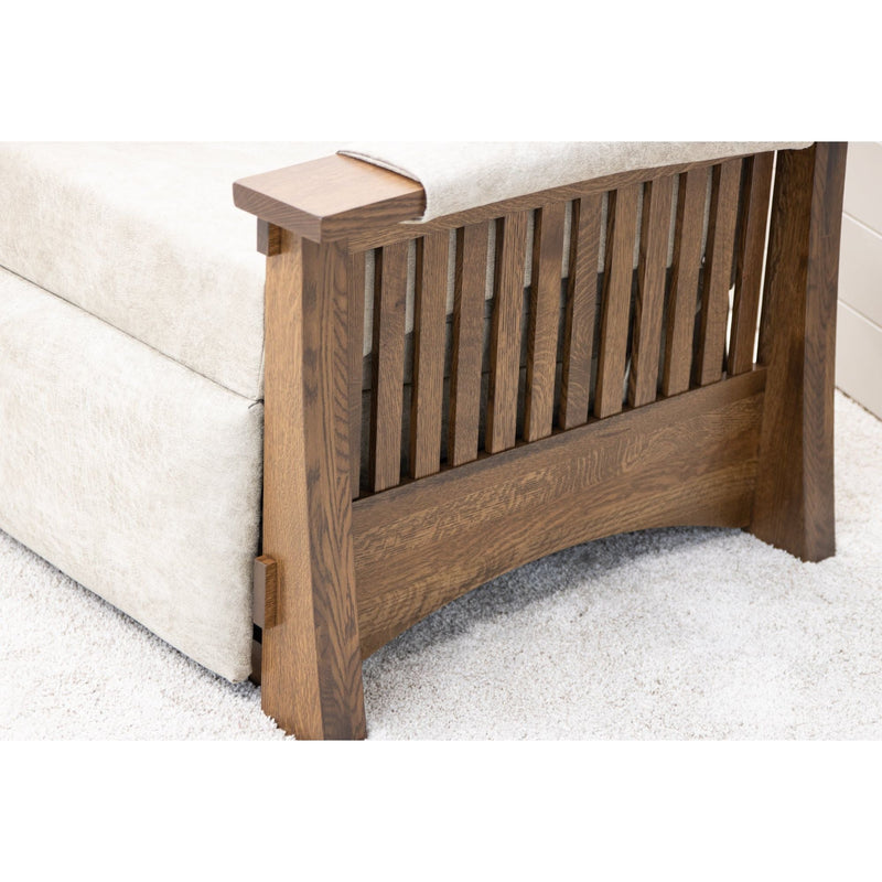 Amish Craftsman Mission Wallhugger Recliner with Wood Arms