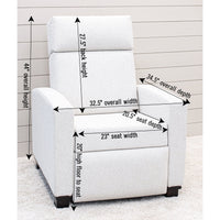 Amish Modern Shaker Push Back Recliner