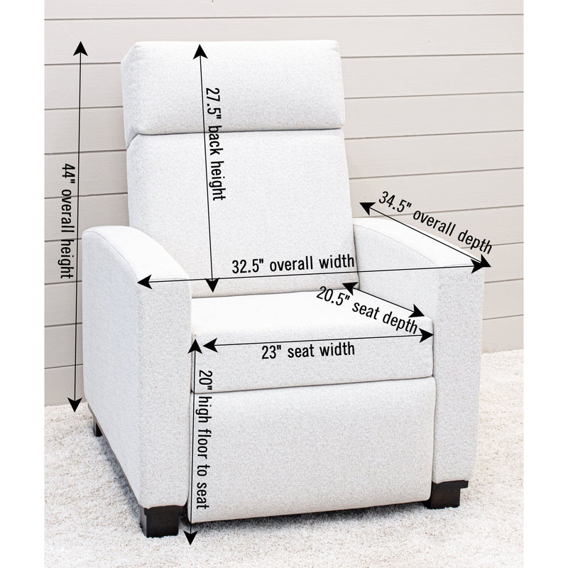 Amish Modern Shaker Push Back Recliner