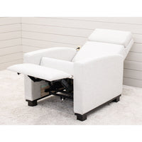 Amish Modern Shaker Cream Push Back Recliner | C22-6
