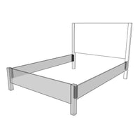 Ashland King Black Maple Wood Four Poster Bed | EB