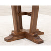 Arvada Round Walnut Wood Extending Counter Height Pub Table | NAT