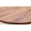 Arvada Round Walnut Wood Extending Counter Height Pub Table | NAT