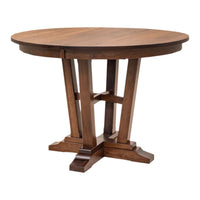 Arvada Round Hickory Wood Extending Counter Height Pub Table | ASB