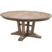 Arvada Maple Wood Large Round Extending Dining Table for 6-10 | DCD