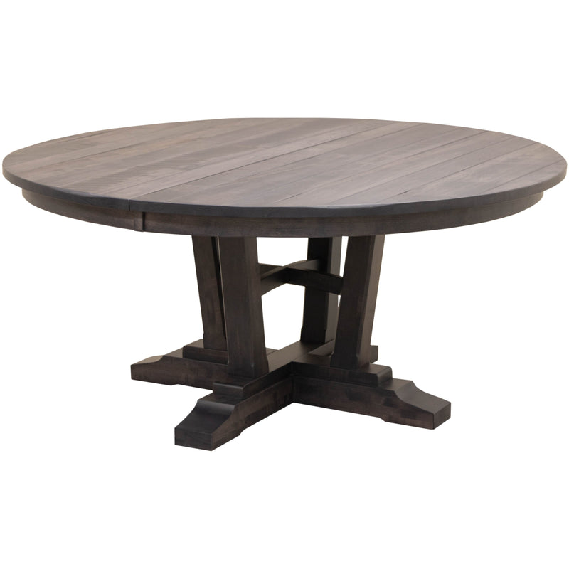 Arvada Maple Wood Large Round Extending Dining Table for 6-10 | GS