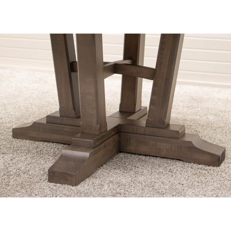 Arvada Maple Wood Large Round Extending Dining Table for 6-10 | DCD