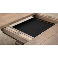 Arvada Maple Wood Large Round Extending Dining Table for 6-10 | DCD