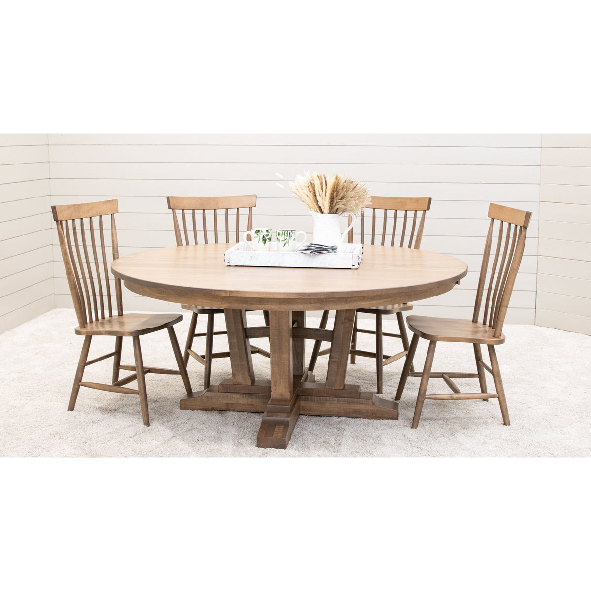 Milton Windsor Maple Wood Side Dining Chair | WB