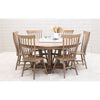 Arvada Maple Wood Large Round Extending Dining Table for 6-10 | WB