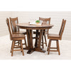 Arvada Round Hickory Wood Extending Counter Height Pub Table | ASB