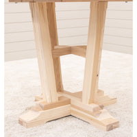 Arvada Round Hickory Wood Extending Counter Height Pub Table | SW