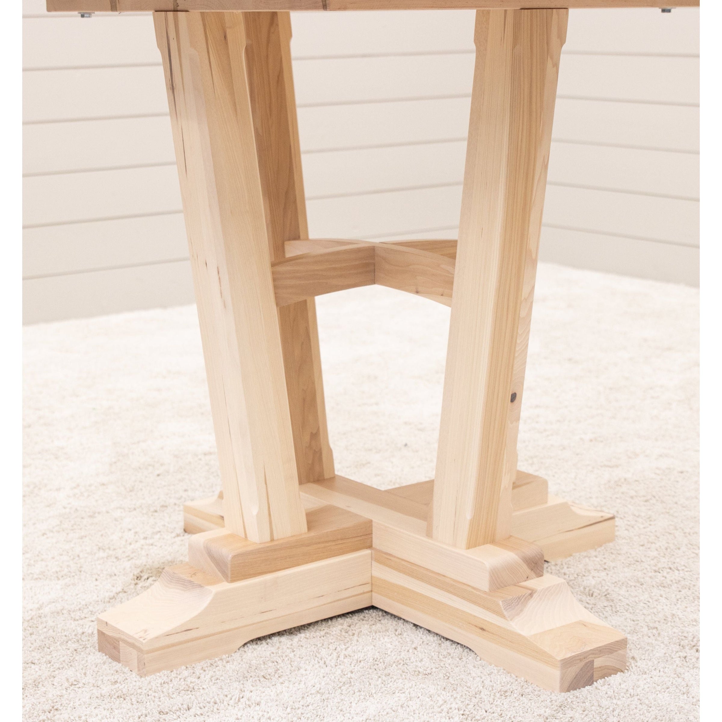 Arvada Round Hickory Wood Extending Counter Height Pub Table | SW