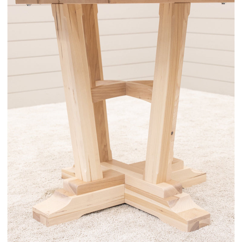 Arvada Round Hickory Wood Extending Counter Height Pub Table | SW