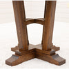 Arvada Round Oak Wood Extending Counter Height Pub Table | ASB
