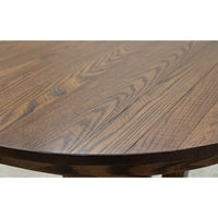 Arvada Round Oak Wood Extending Counter Height Pub Table | ASB