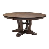 Arvada Maple Wood Large Round Extending Dining Table for 6-10 | BV