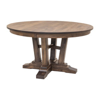 Arvada Maple Wood Large Round Extending Dining Table for 6-10 | CO