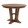 Arvada Round Oak Wood Extending Counter Height Pub Table | ASB
