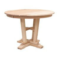 Arvada Round Hickory Wood Extending Counter Height Pub Table | SW