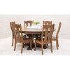 Arvada Maple Wood Large Round Extending Dining Table for 6-10 | HC