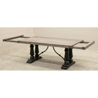 Anderson Black & Wood Extending Dining Table with Built-Down Top | M-DK&RWO-GRB