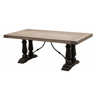 Anderson Black & Wood Extending Dining Table with Built-Down Top | M-DK&RWO-GRB