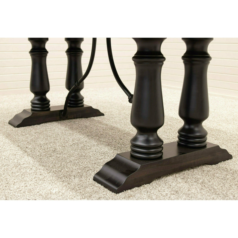 Anderson Black & Wood Extending Dining Table with Built-Down Top | M-DK&RWO-GRB