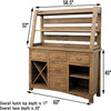 Anderson Maple Wood Wine Buffet with Hutch Top | DCD