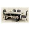 Anderson Black & Wood Extending Dining Table with Built-Down Top | M-DK&RWO-GRB