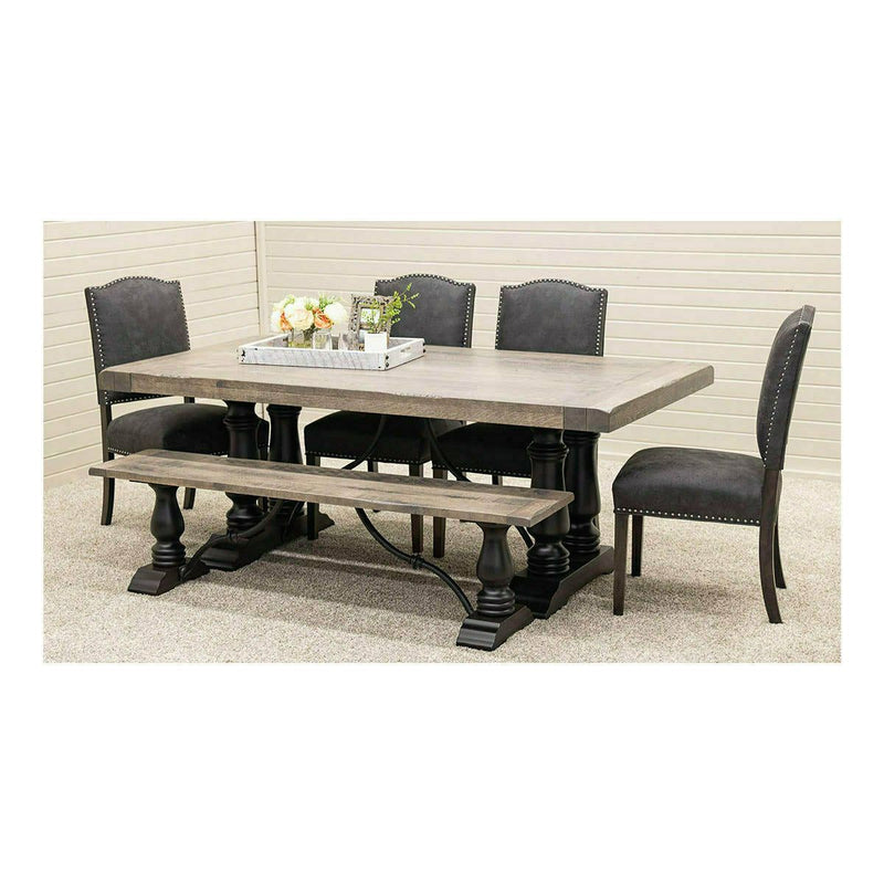 Anderson Black & Wood Extending Dining Table with Built-Down Top | M-DK&RWO-GRB